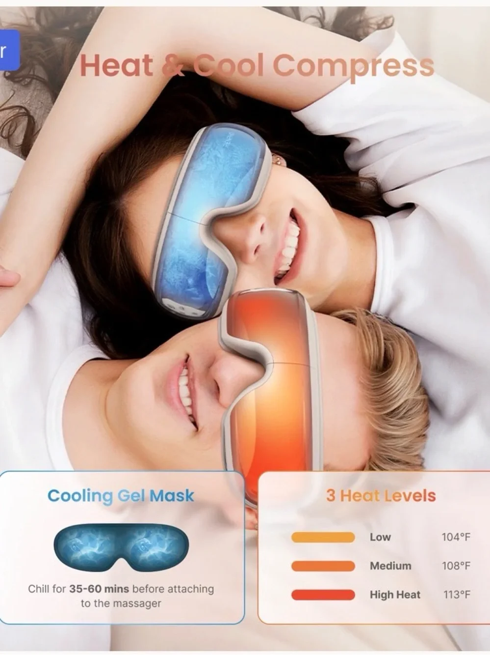 NEW in box RENPHO Eyeris 3 Eye Massager - Rose Gold